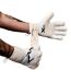 Gants de gardien de but fusion negative adulte blanc / orange fluo / noir Precision-2