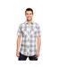 Chemise Motif/style À Carreaux Buffalo Homme Gris Blanc Burnside-1