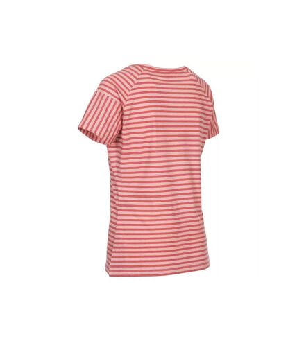 Trespass Womens/Ladies Ani T-Shirt (Rhubarb Red Stripe) - UTTP4963