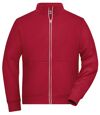 Veste sweat zippée workwear - Homme - JN1810 - rouge
