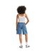 Womens/ladies Denim Baggy Jean Shorts Blue Levis-3