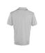 Mens coolchecker pique polo shirt silver Premier