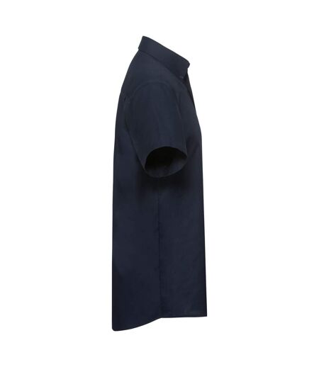 Mens Oxford Formal Shirt Bright Navy Russell Collection