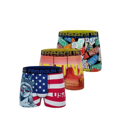 Lot de 3 boxers homme Garantie 2 ans Usa Freegun