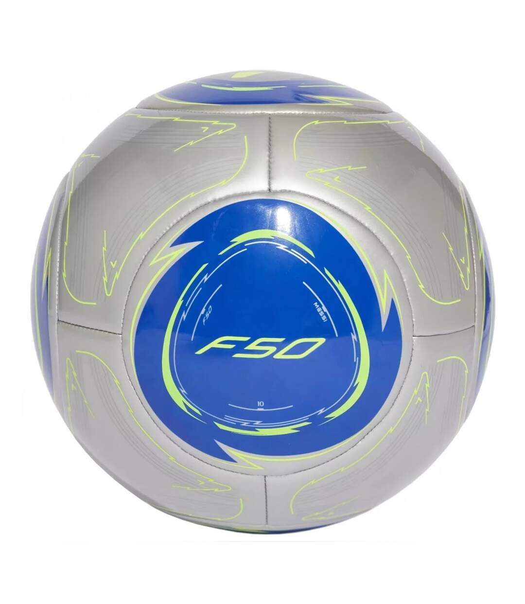 Ballon De Foot Motif/style Imprimé Messi Club Taille 5 Gris Argent Bleu Adidas-2