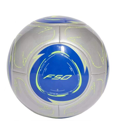 Ballon De Foot Motif/style Imprimé Messi Club Taille 5 Gris Argent Bleu Adidas