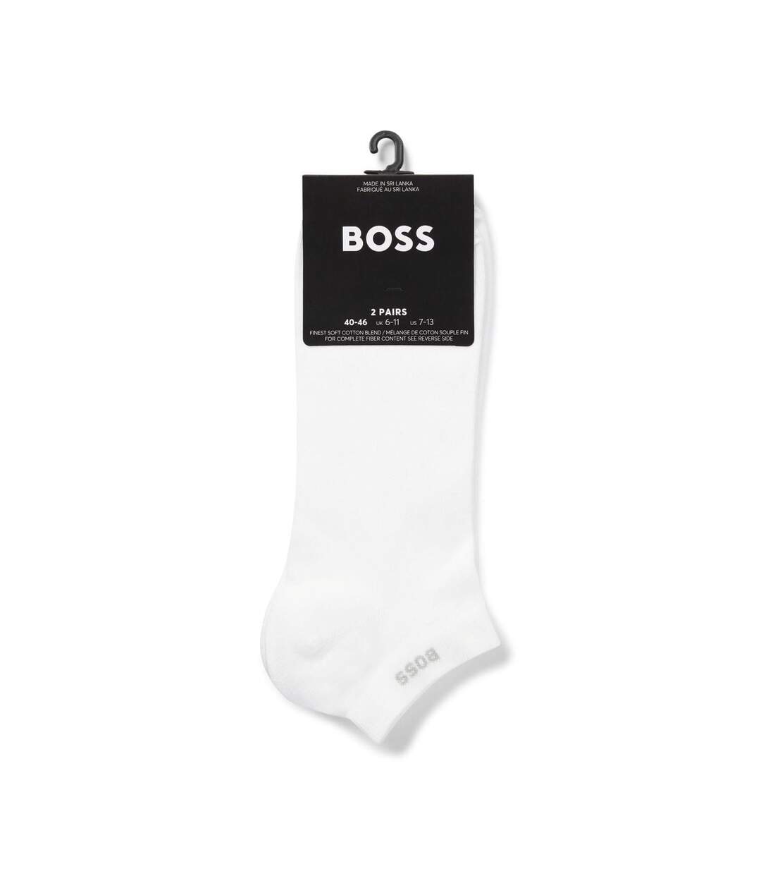 Socquettes Homme Blanc Boss-3