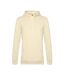 Sweat À Capuche Motif/style Uni Homme Jaune Pâle B&C-1