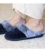 Isotoner Chaussons Mules femme semelle ergonomique confort, velours-2