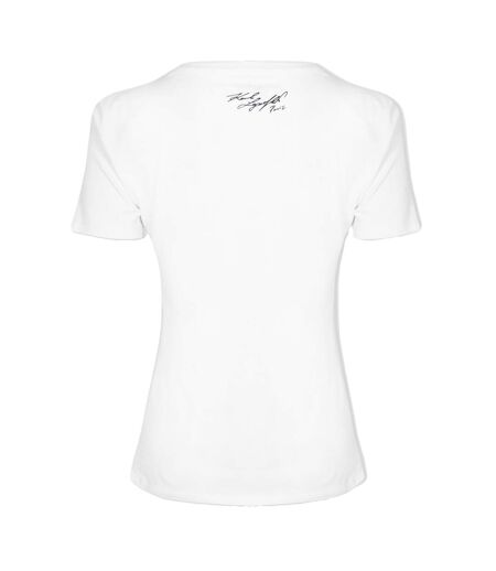 T-shirt Motif/style Logo Femme Blanc Karl Lagerfeld