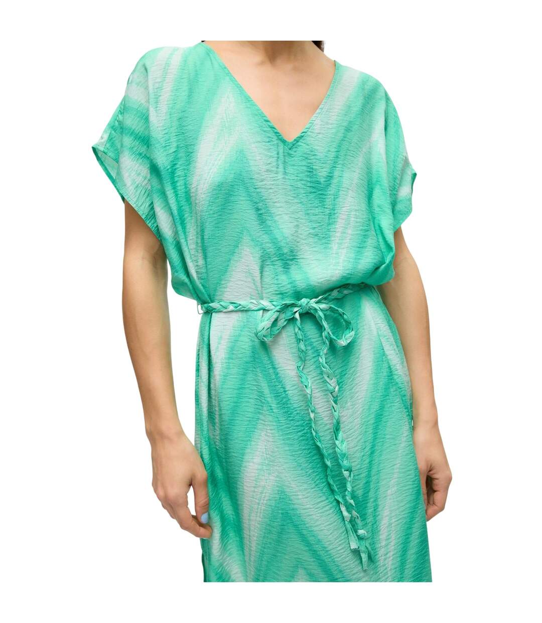 Womens/ladies Josie V Neck Midi Dress Green Vero Moda-4