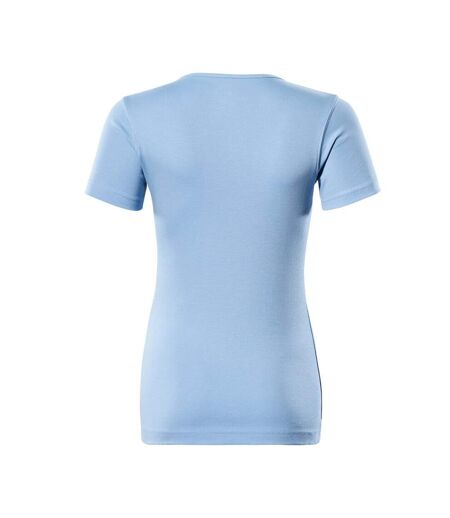 Womens/ladies Crossover Arras T-shirt Light Blue Mascot