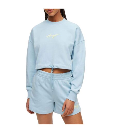 Sweat Delive Femme Bleu Clair Hugo