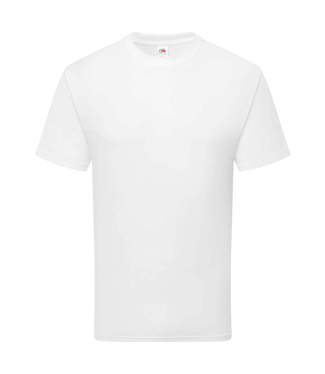Unisex Adult Pure Cotton T-shirt White Fruit Of The Loom-2