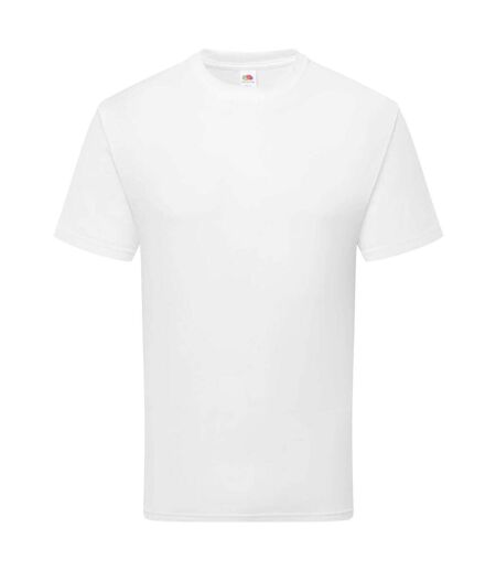 Unisex Adult Pure Cotton T-shirt White Fruit Of The Loom