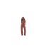 Pantalon Motif/style Fines Rayures Femme Rouge Pastel I Saw It First-1