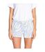 Womens/ladies Tiger Stripe Shorts Light Blue PJ Salvage-3