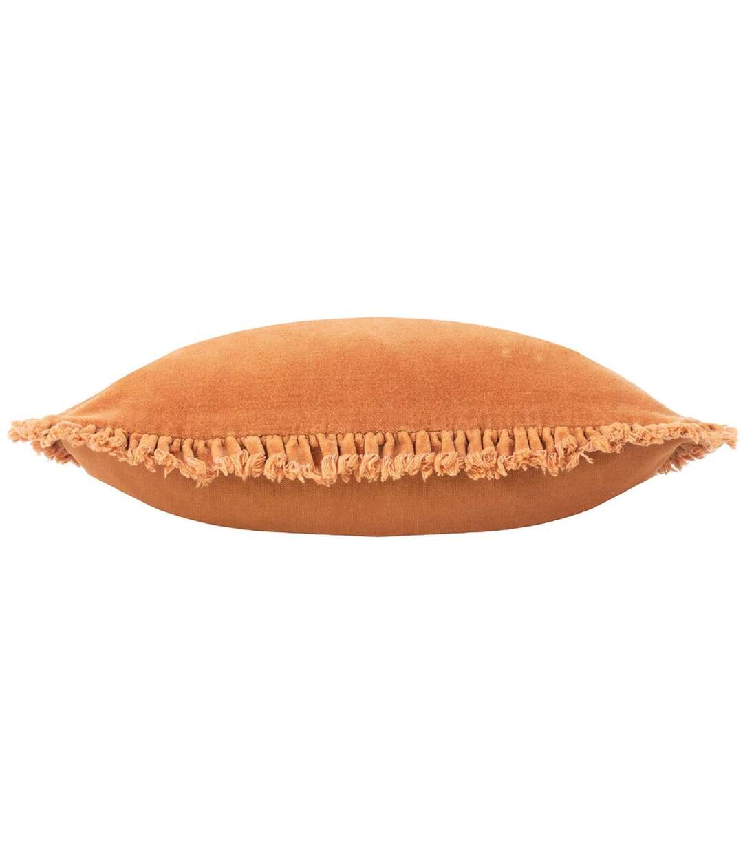 Bertie velvet washed cushion cover 45cm x 45cm rust Yard-3