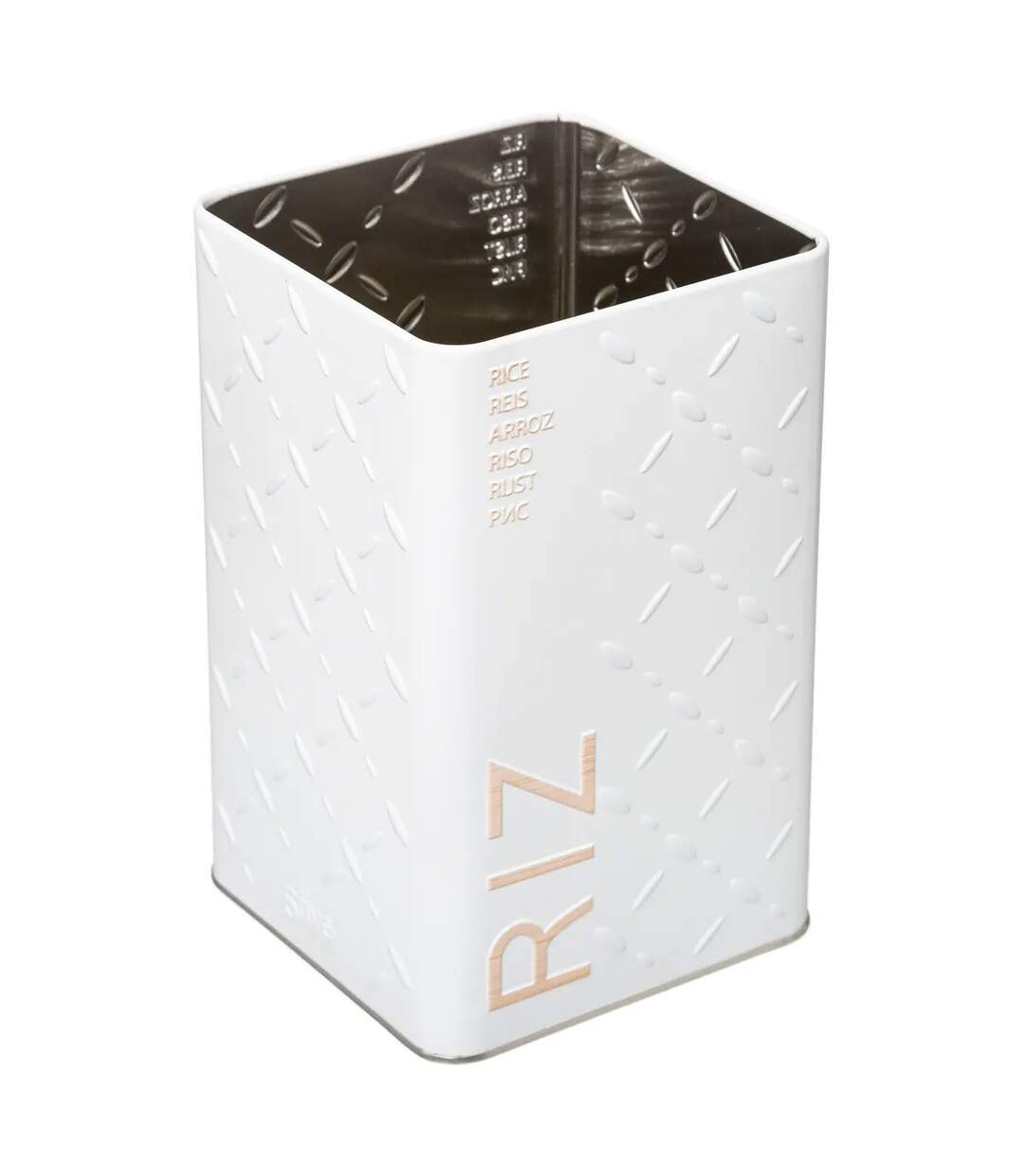 Boîte à Riz Scandi 18cm Blanc-2
