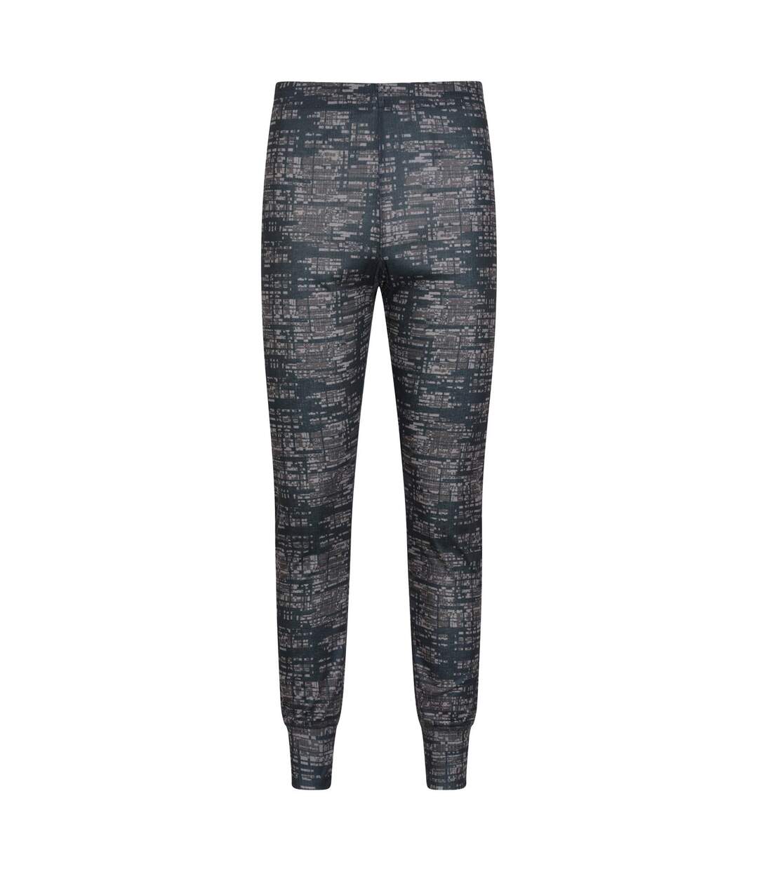 Mens Talus Dash Print Thermal Bottoms Black Mountain Warehouse-2