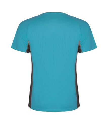 T-shirt shanghai homme turquoise vif / anthracite Roly Roly