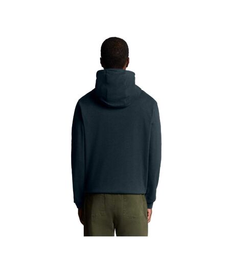 Mens Interlock Hoodie Black Lyle & Scott