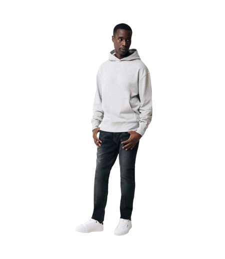 Unisex adult yoho recycled cotton relaxed fit hoodie heather grey Iqoniq