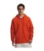 Mens Drawstring Full Zip Hoodie Orange Under Armour-1