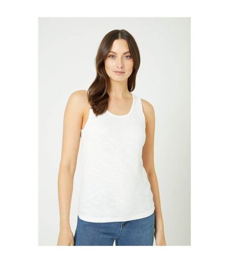 Maine Womens/Ladies Essential Slub T-Shirt (Ivory) - UTDH6299