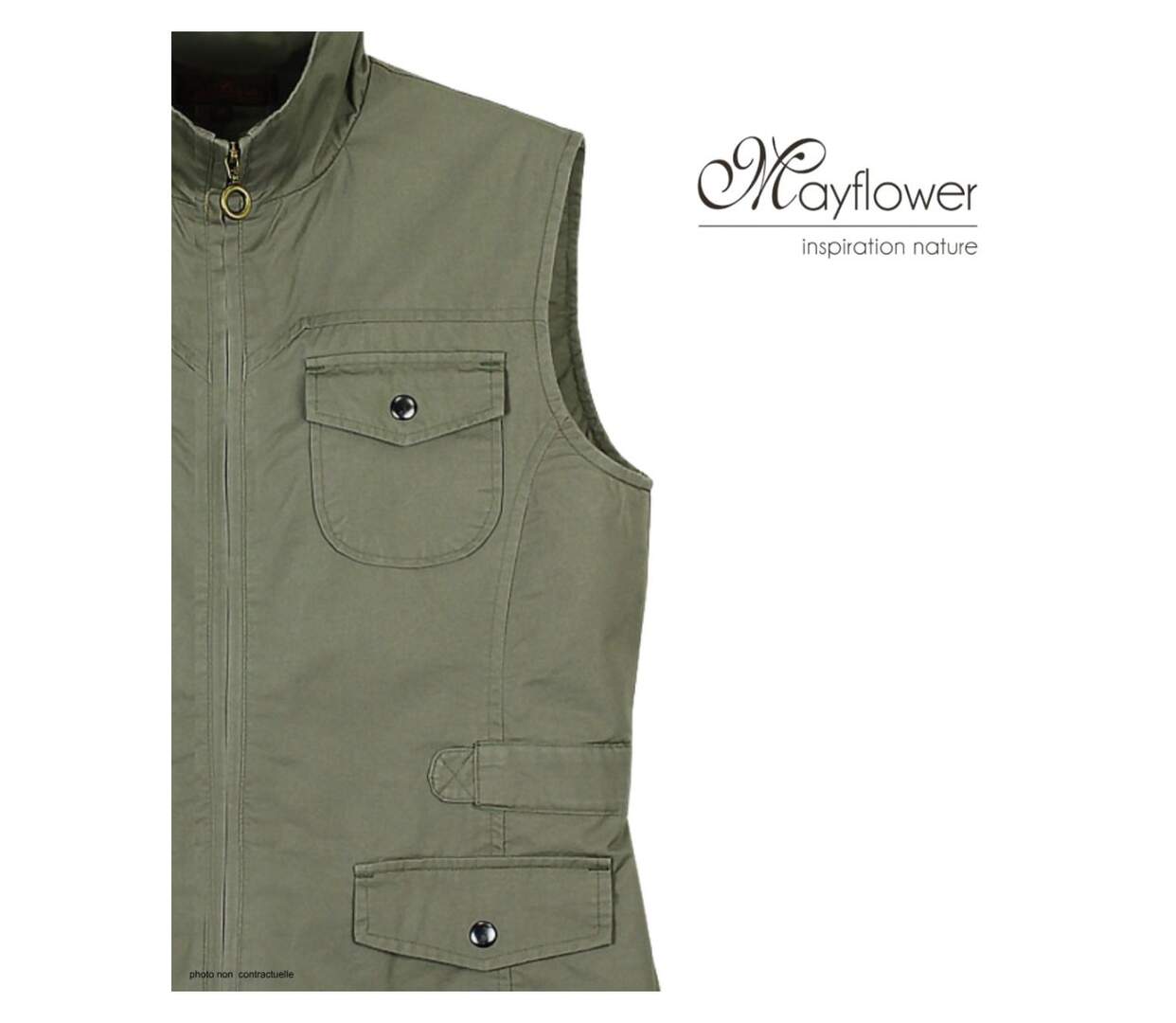 Gilet sans manches femme MAYFLOWER MITSY1 : le confort d'un coton ajustable au quotidien-4