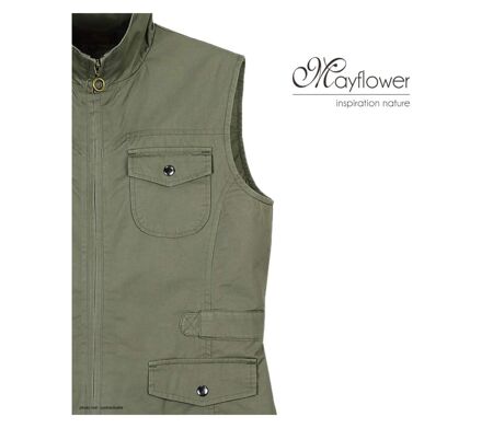 Gilet sans manches femme MAYFLOWER MITSY1 : le confort d'un coton ajustable au quotidien