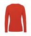 B&C - T-shirt manches longues INSPIRE - Femme (Rouge orangé) - UTBC4001