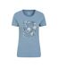 T-shirt femme bleu Mountain Warehouse