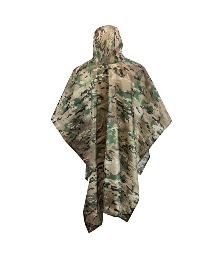 Poncho Motif/style Camouflage Homme Vert Mil-Com