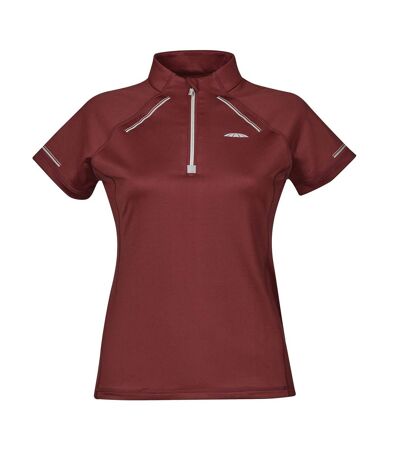 Weatherbeeta Womens/Ladies Victoria Premium Short-Sleeved Base Layer Top (Maroon) - UTWB1863