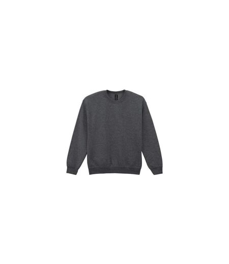 Sweat Uni Col Ras-du-cou Heavy Blend Adulte Anthracite Chiné Gildan