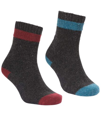 Chaussettes pour bottes agenta adulte noir / bleu vif / figue Trespass