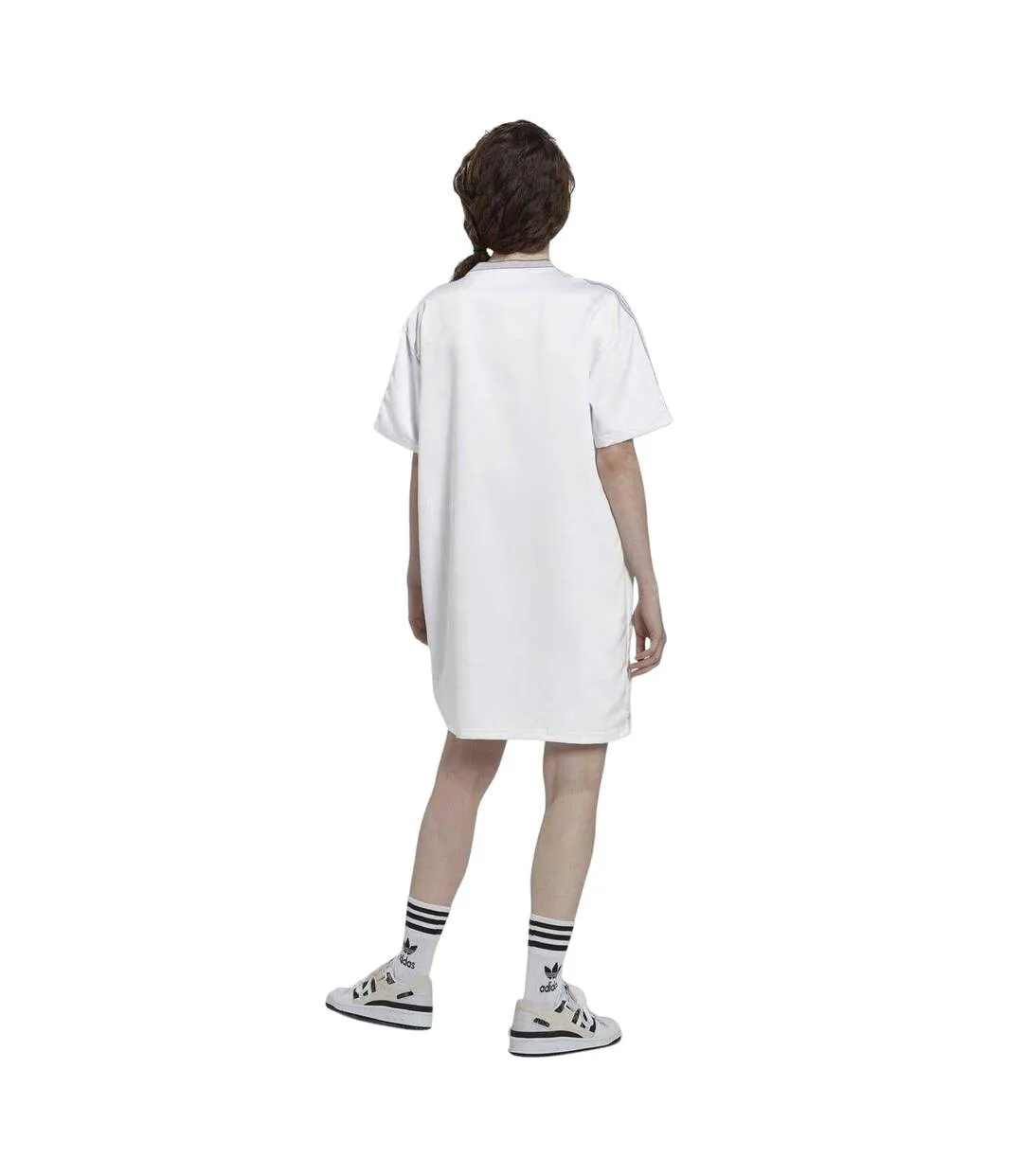 Robe T-shirt Femme Blanc Adidas-3