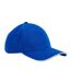 Casquette De Baseball Motif/style 6 Panneaux Earthaware Bleu Roi Vif Blanc Beechfield-1