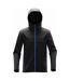 Mens Orbiter Hooded Soft Shell Jacket Black Azure Stormtech-1