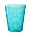 Vase en Verre Tarifa 23cm Bleu Azur-1