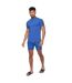 Mens Allred Polo Shirt Blue Crosshatch-1