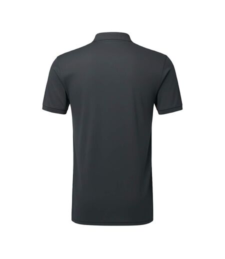 Mens Ion-charge Panelled Polo Shirt Charcoal TriDri