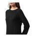 Robe Mi-longue Manches Longues Femme Noir Pieces-4