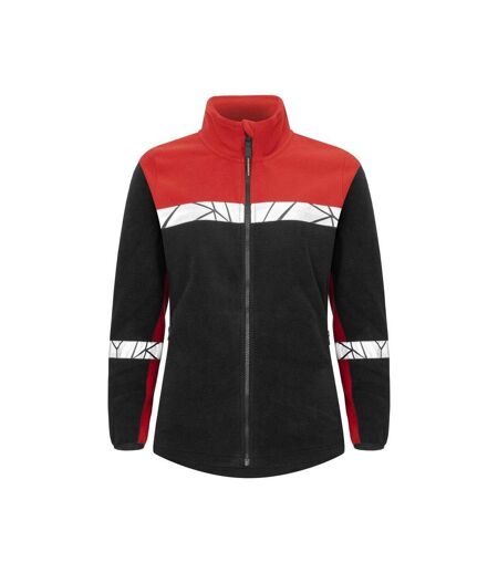 Veste Polaire Progression Femme Noir Rouge Projob