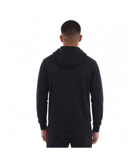 Mens Logo Drawstring Full Zip Hoodie Navy Blue Emporio Armani EA7