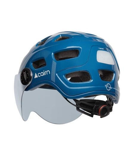 Casque de vélo bleu adulte cairn quartz visor led - l