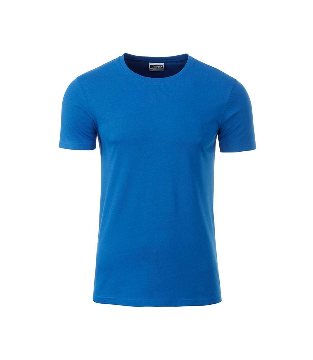 T-shirt basic homme cobalt James and Nicholson-1