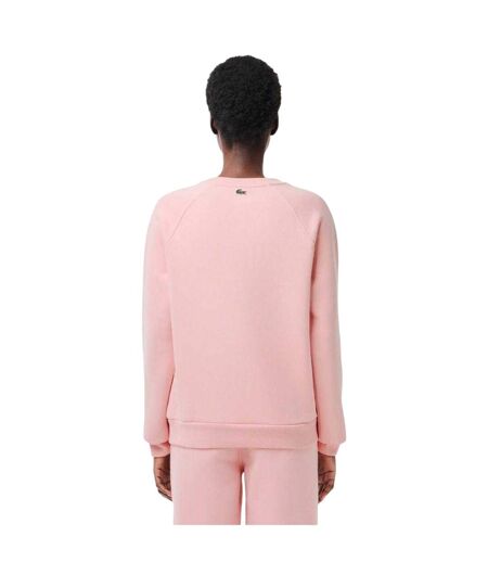 Sweat Motif/style Logo Brodé Femme Rose Lacoste