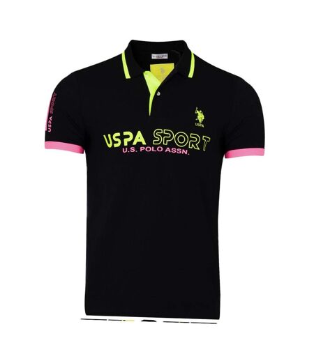 Polo noir homme us assn rams - l